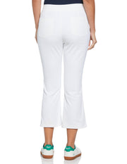 Veronica Open Front Crop Flare Golf Pant (Bright White) 