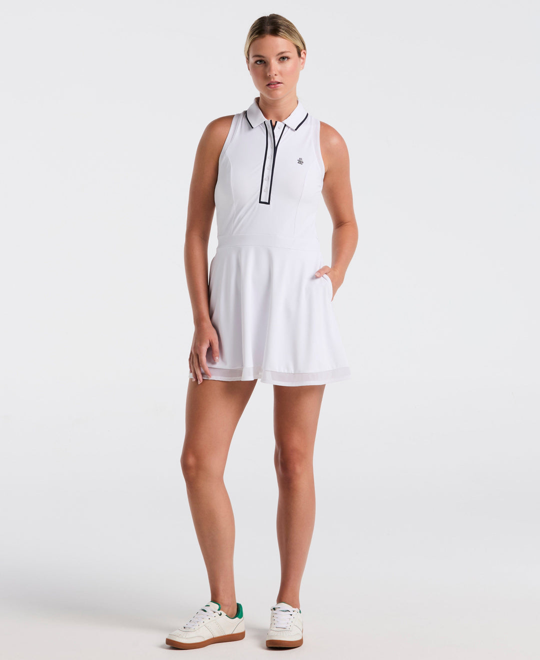 women's dress shorts Women's Veronica Sleeveless Golf Dress with Shorts – Golf Apparel Shop