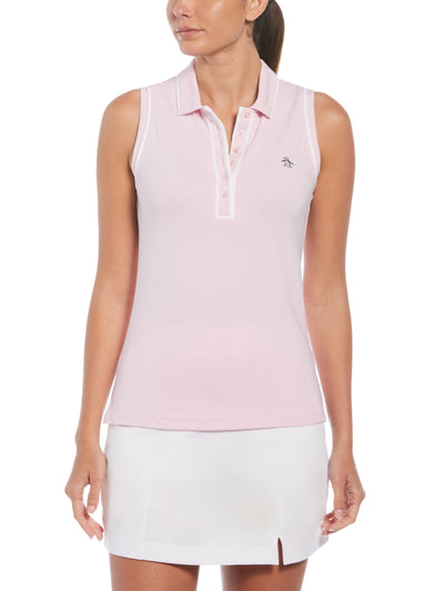 Veronica Sleeveless Golf Polo Shirt (Gelato Pink) 