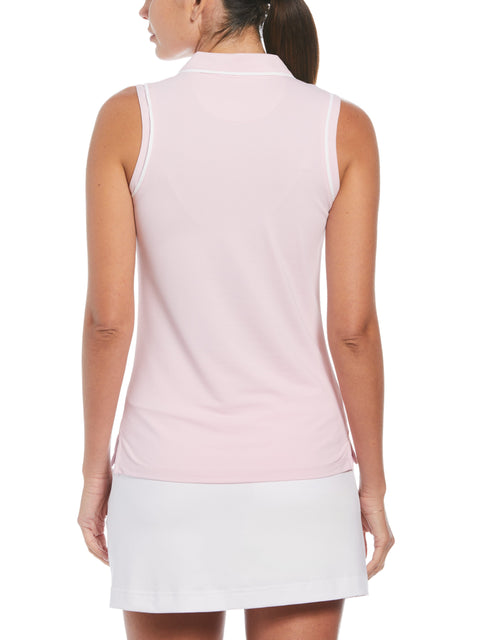 Veronica Sleeveless Golf Polo Shirt (Gelato Pink) 