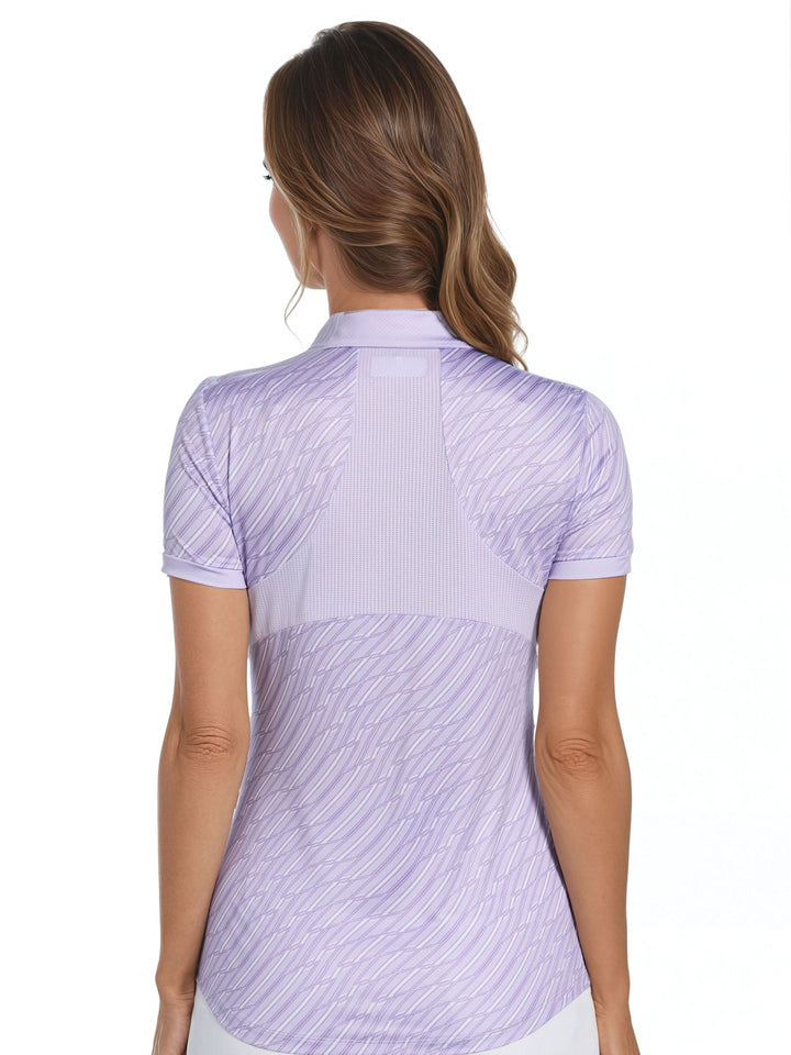 Women's Wave Stripe Golf Polo