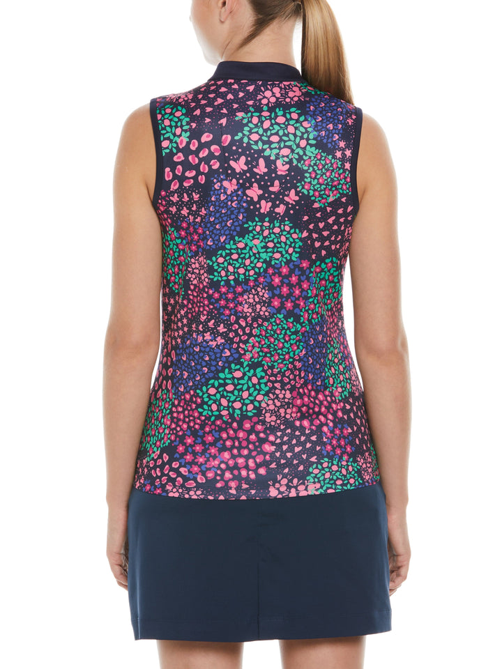 Whimsical Print Golf Polo (Peacoat) 