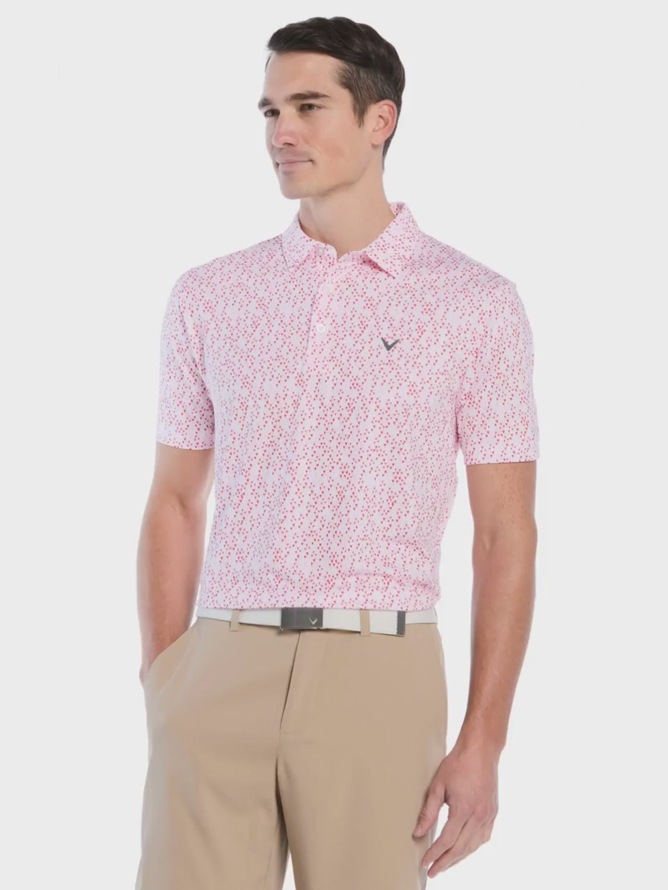 Men's Love Funfetti Print Polo