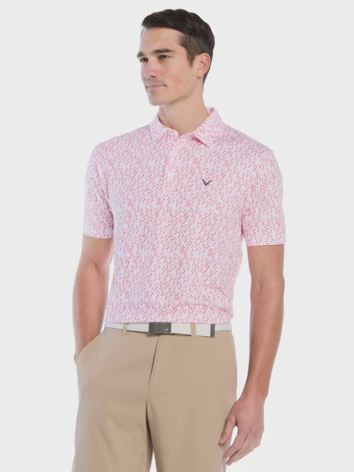 Men's Love Funfetti Print Polo