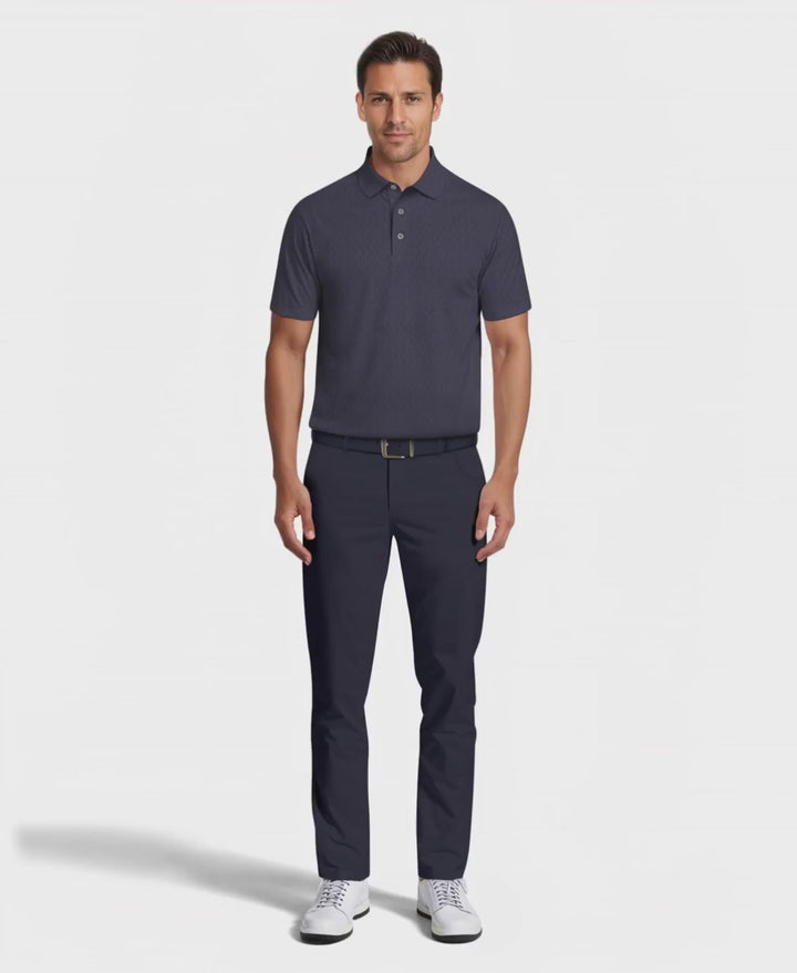 Men's All-Over Micro Jacquard Golf Polo