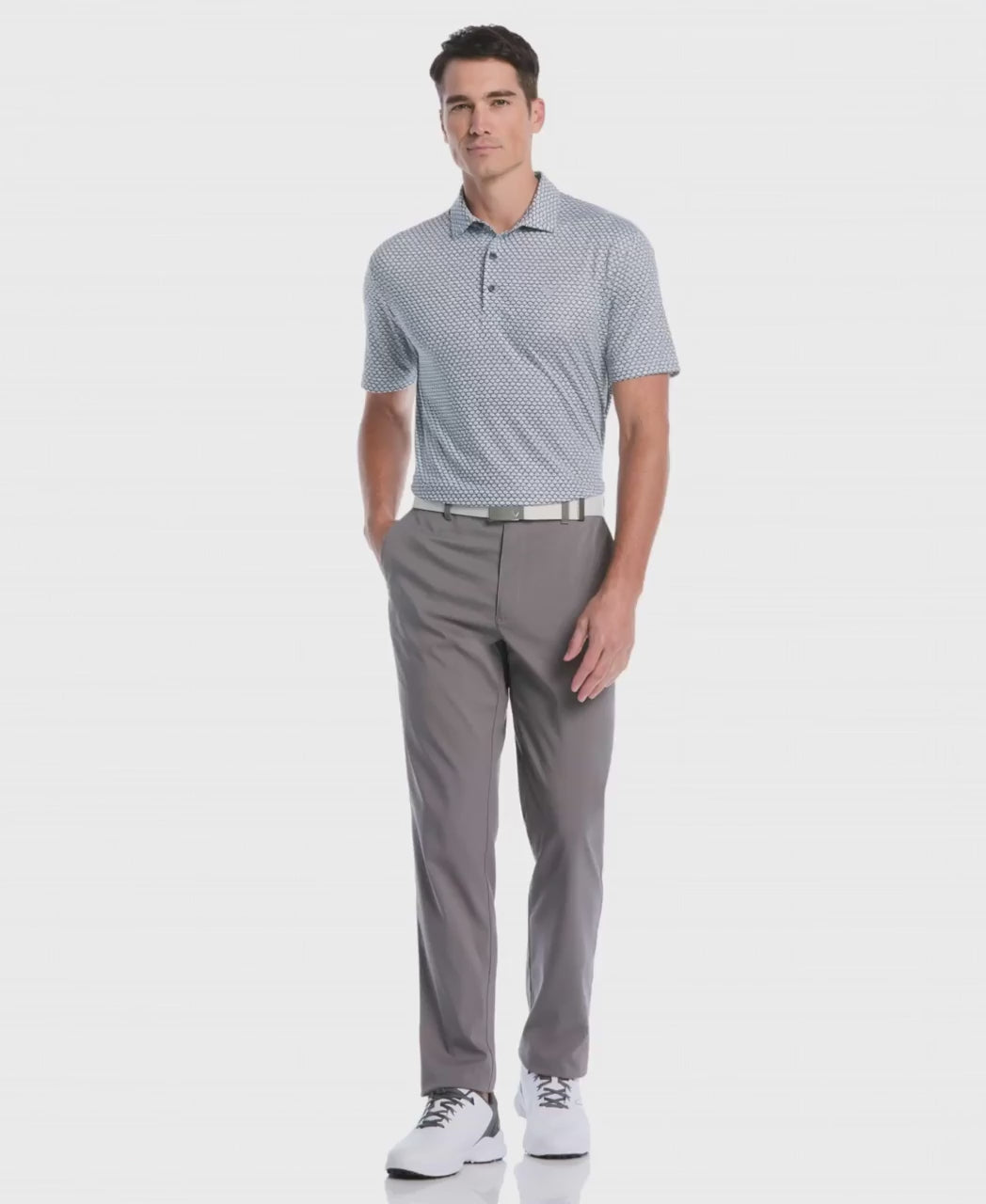 Men's All Gradient Chevron Print Polo
