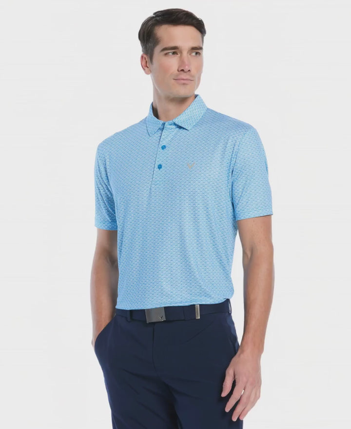 Men's All Over Foulard Tee Print Polo