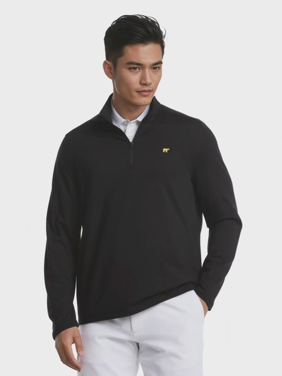 Men's Quarter Zip Fleece Golf Pullover