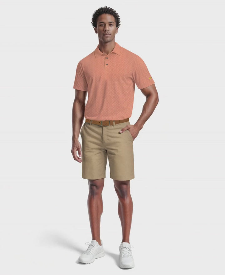 Men's Printed Geo Polo