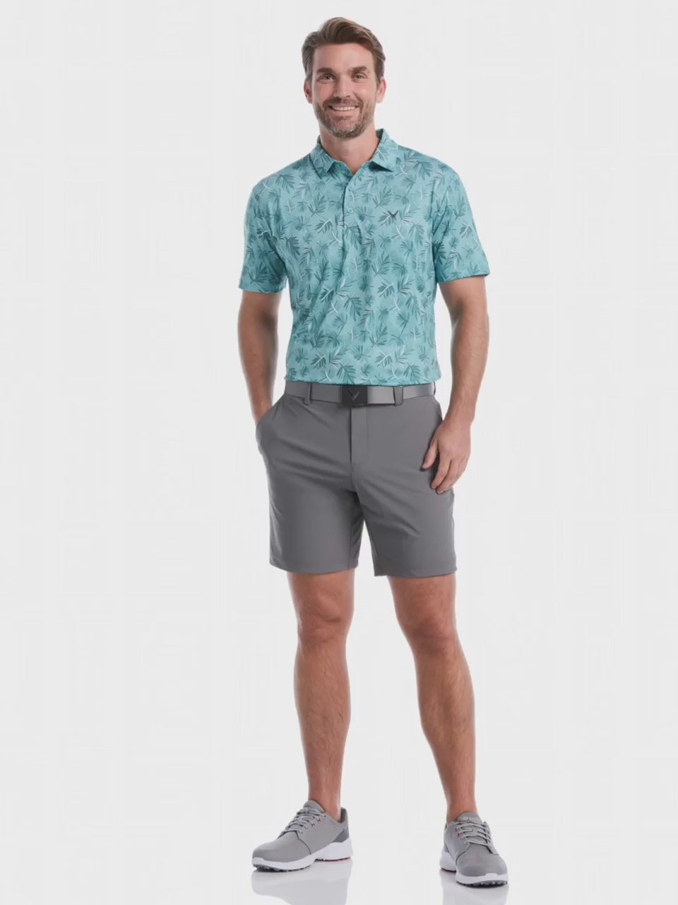 Men's Floral Polo