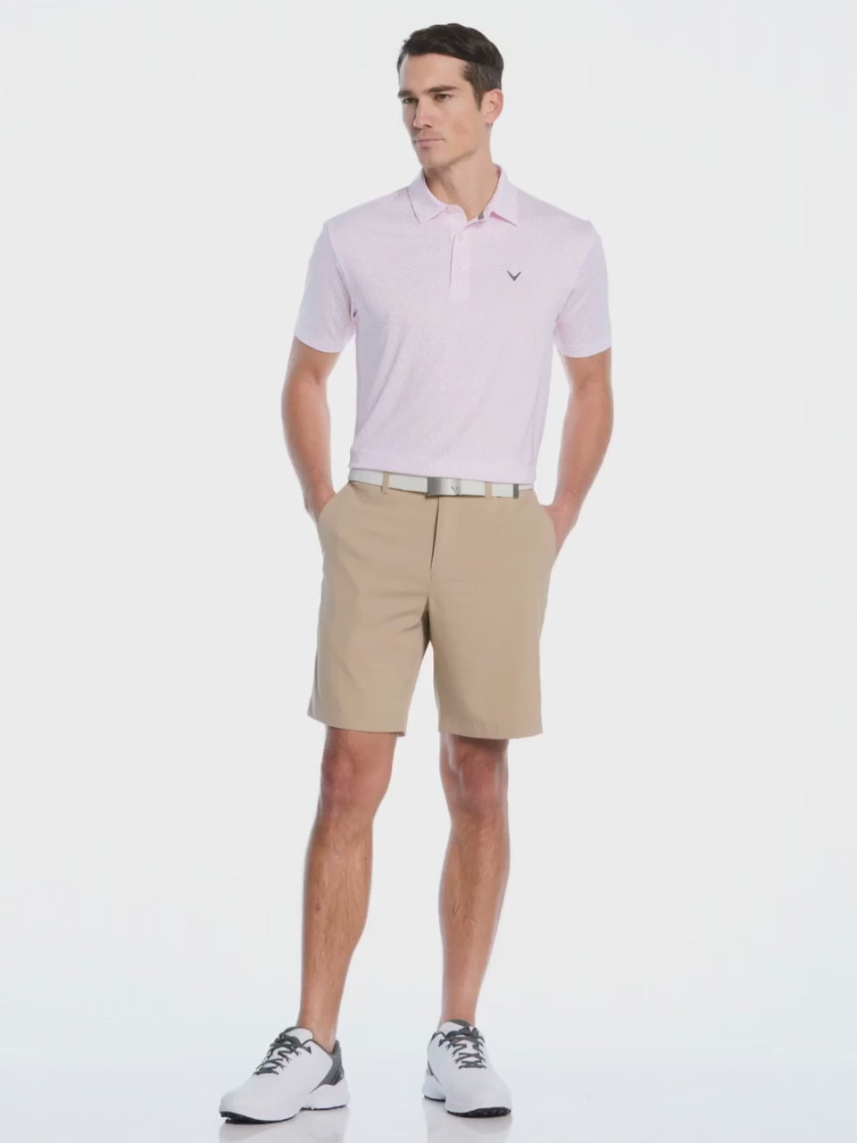 Men's Micro Hearts Print Polo