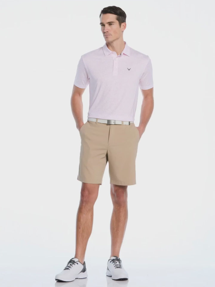 Men's Micro Hearts Print Polo