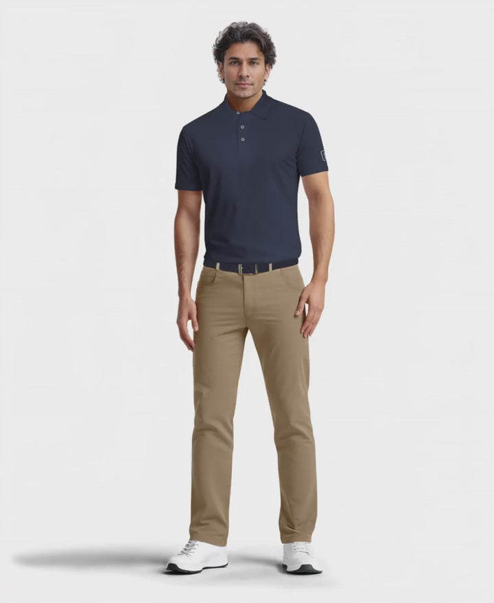 Men's Solid Cooling Texture Polo