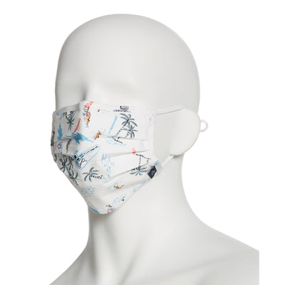 Assorted Poplin Print 3 Pack Pleated Face Mask (Assortment 133) 