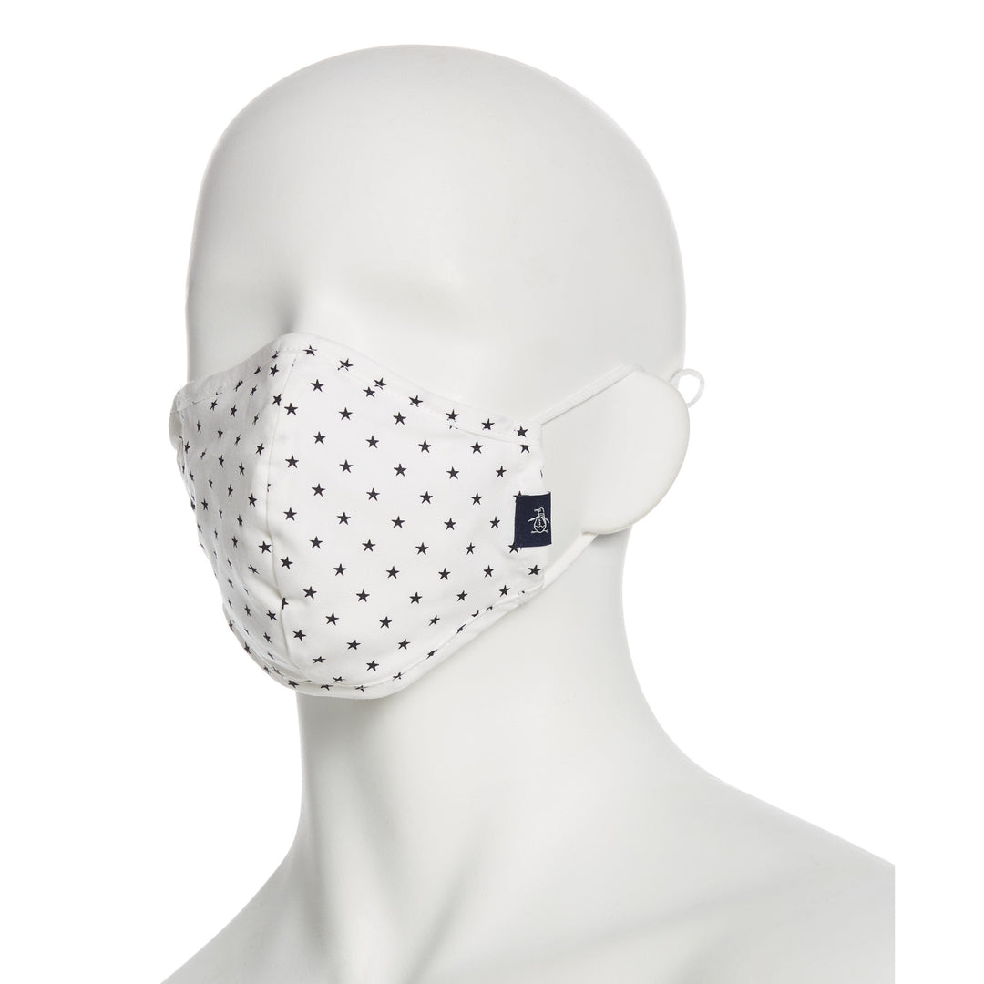 Assorted Poplin Print 3 Pack Pleated Face Mask (Assortment 132) 