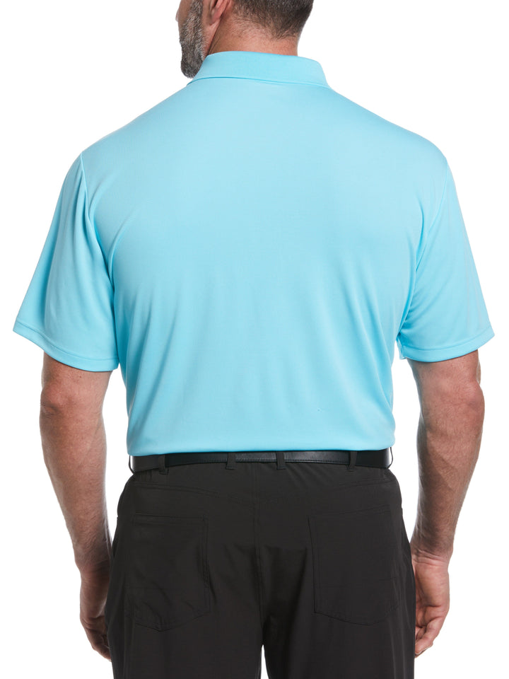 Big & Tall Airflux Solid Mesh Golf Polo (Bluefish) 