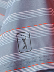 Big & Tall All-Over Energy Stripe Golf Polo