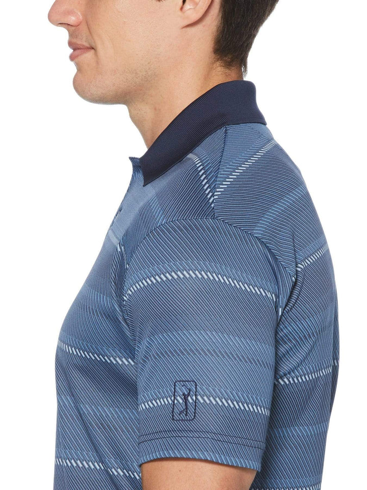 Big & Tall Diagonal Stripe Polo