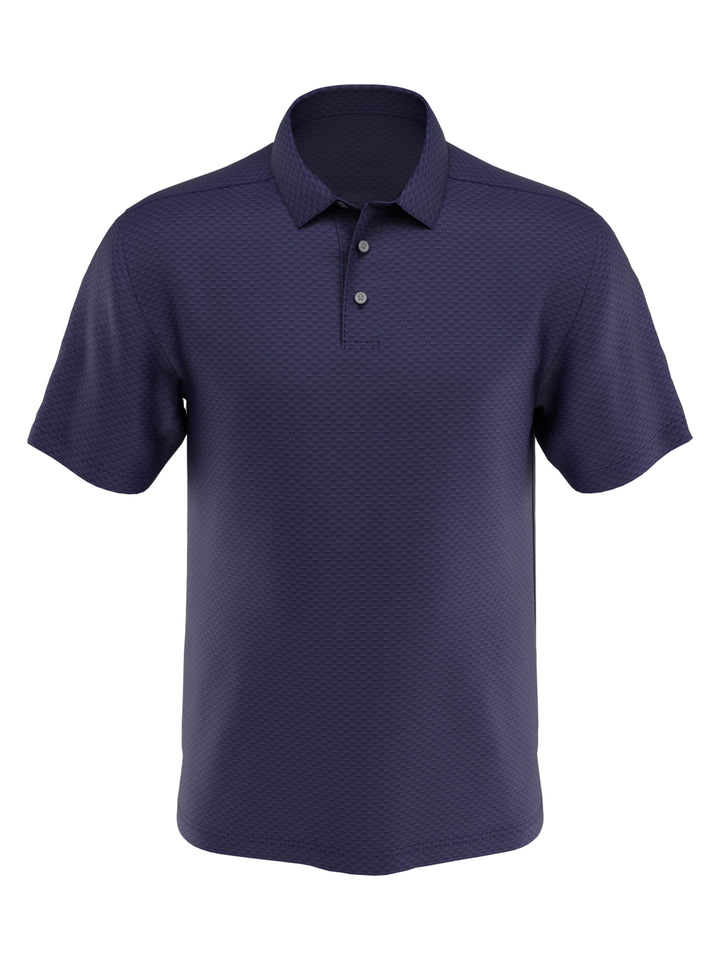 Big & Tall Faded Box Jacquard Golf Polo