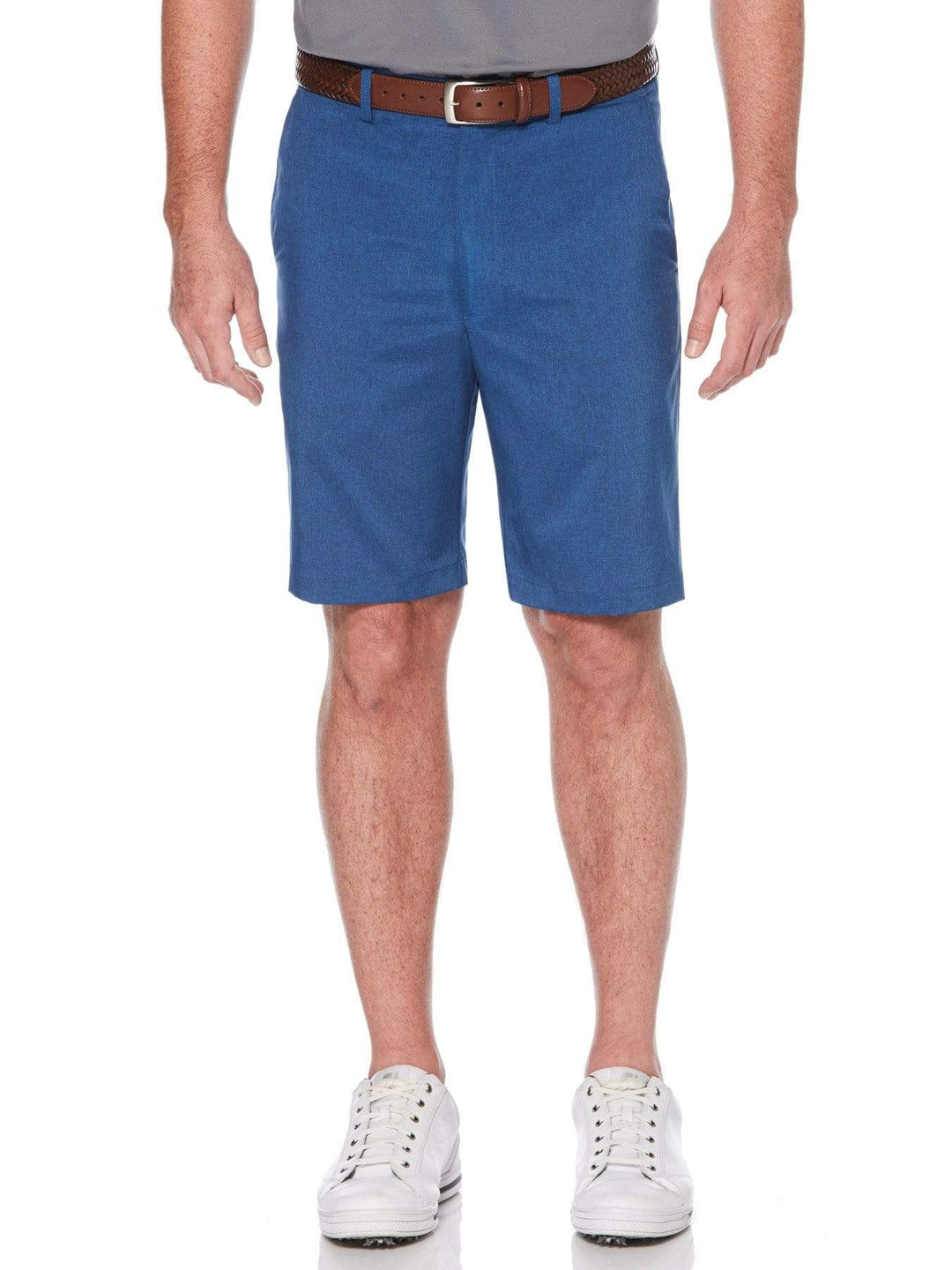 Big & Tall Flat Front Heather Golf Short With Active Waistband