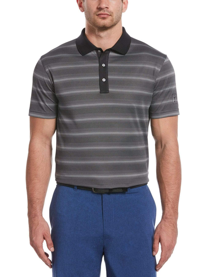 Big & Tall Gradient Striped Jacquard Polo