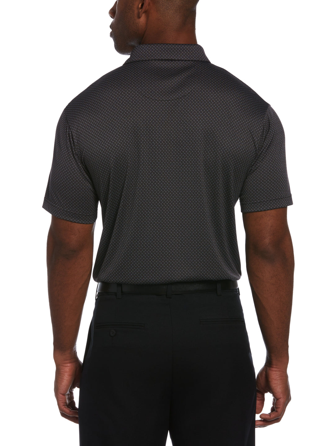 Big & Tall Micro Geo Jacquard Golf Polo