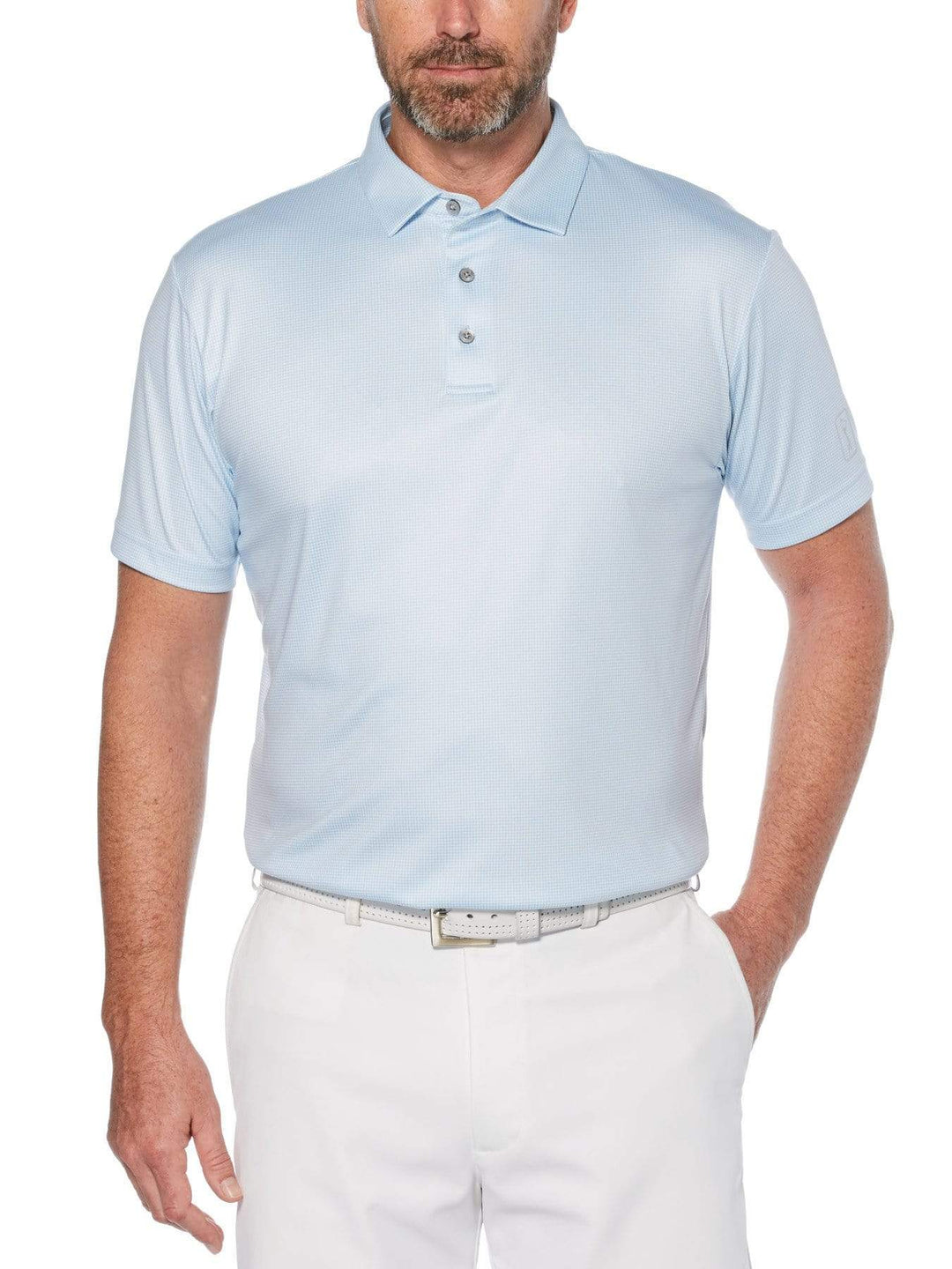 Big & Tall Mini Gingham Print Polo