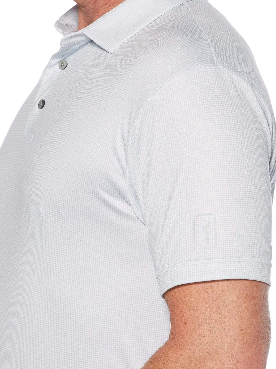 Big & Tall Mini Gingham Print Polo
