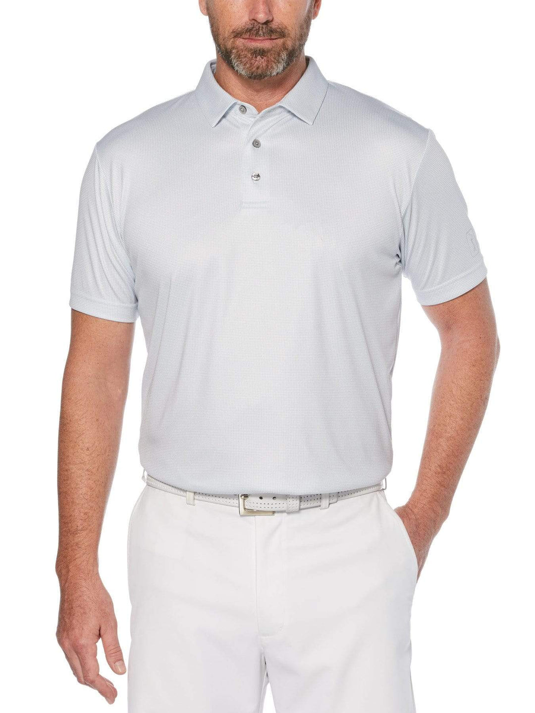 Big & Tall Mini Gingham Print Polo