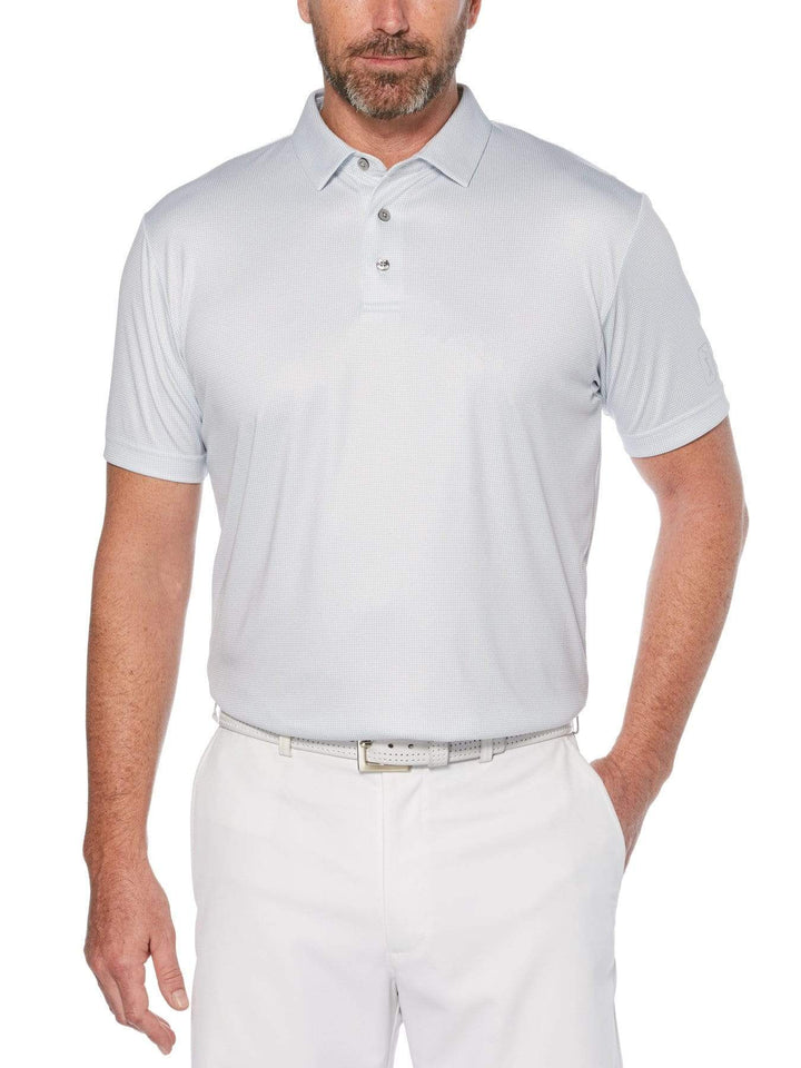 Big & Tall Mini Gingham Print Polo