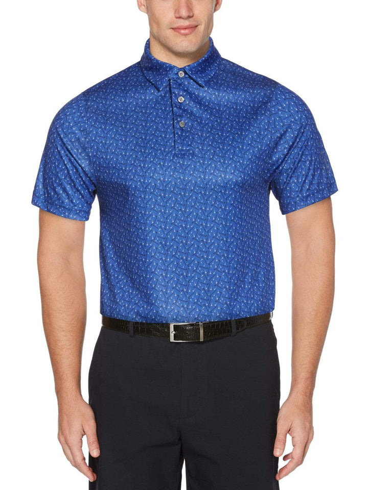 Big & Tall Multi Golf Conversational Print Polo