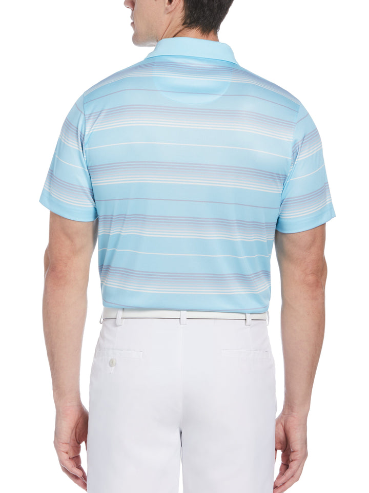 Big & Tall Ombre Stripe Print Golf Polo