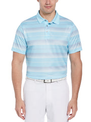 Big & Tall Ombre Stripe Print Golf Polo