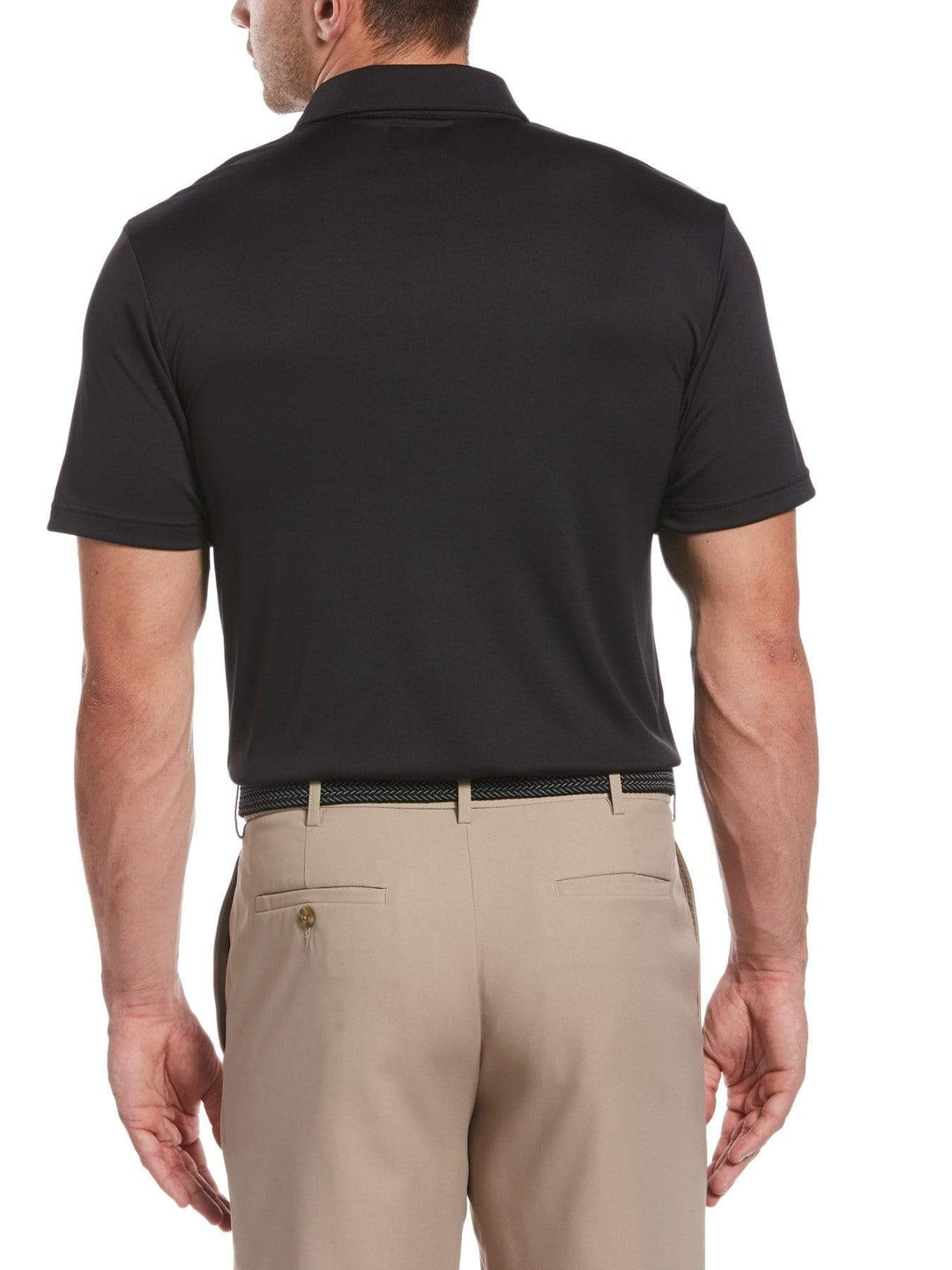Big & Tall Space Dye Chest Printed Polo