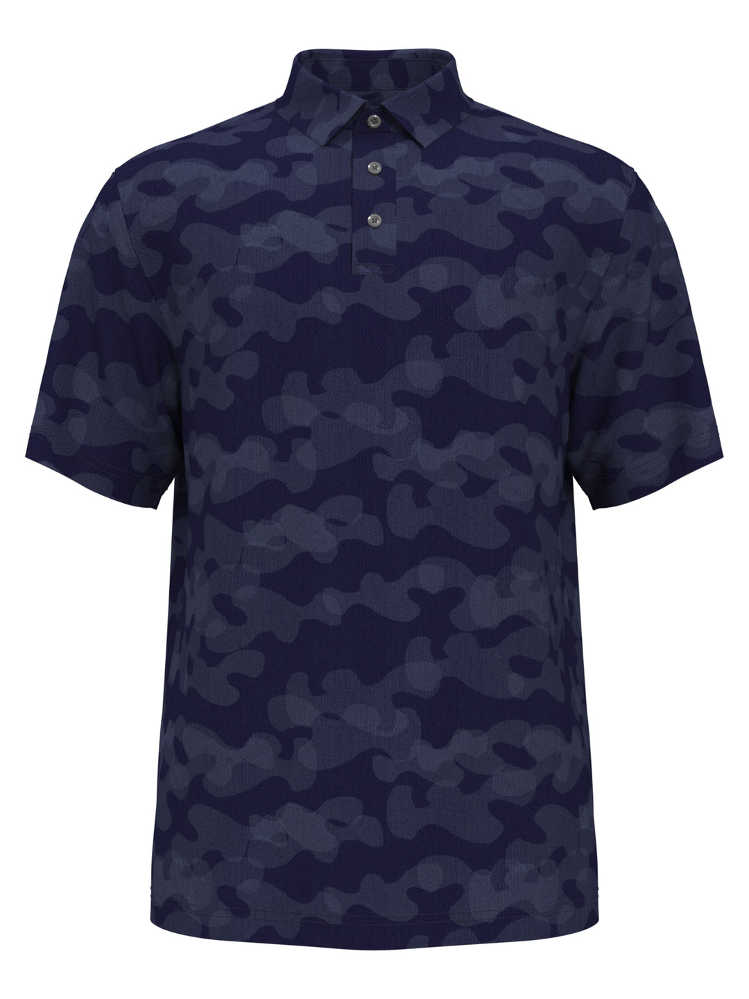 Boys Camo Print Herringbone Golf Polo