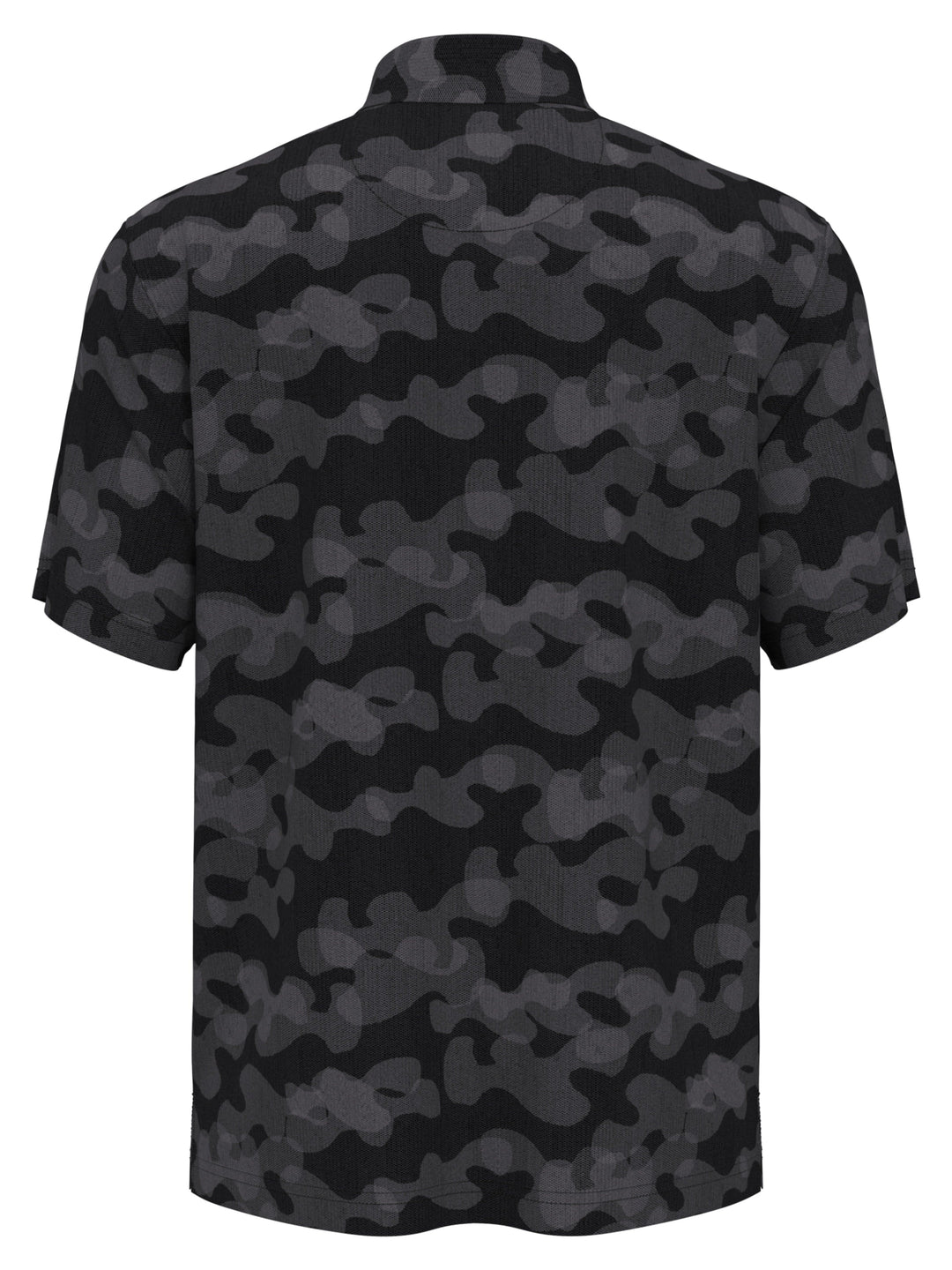 Boys Camo Print Herringbone Golf Polo