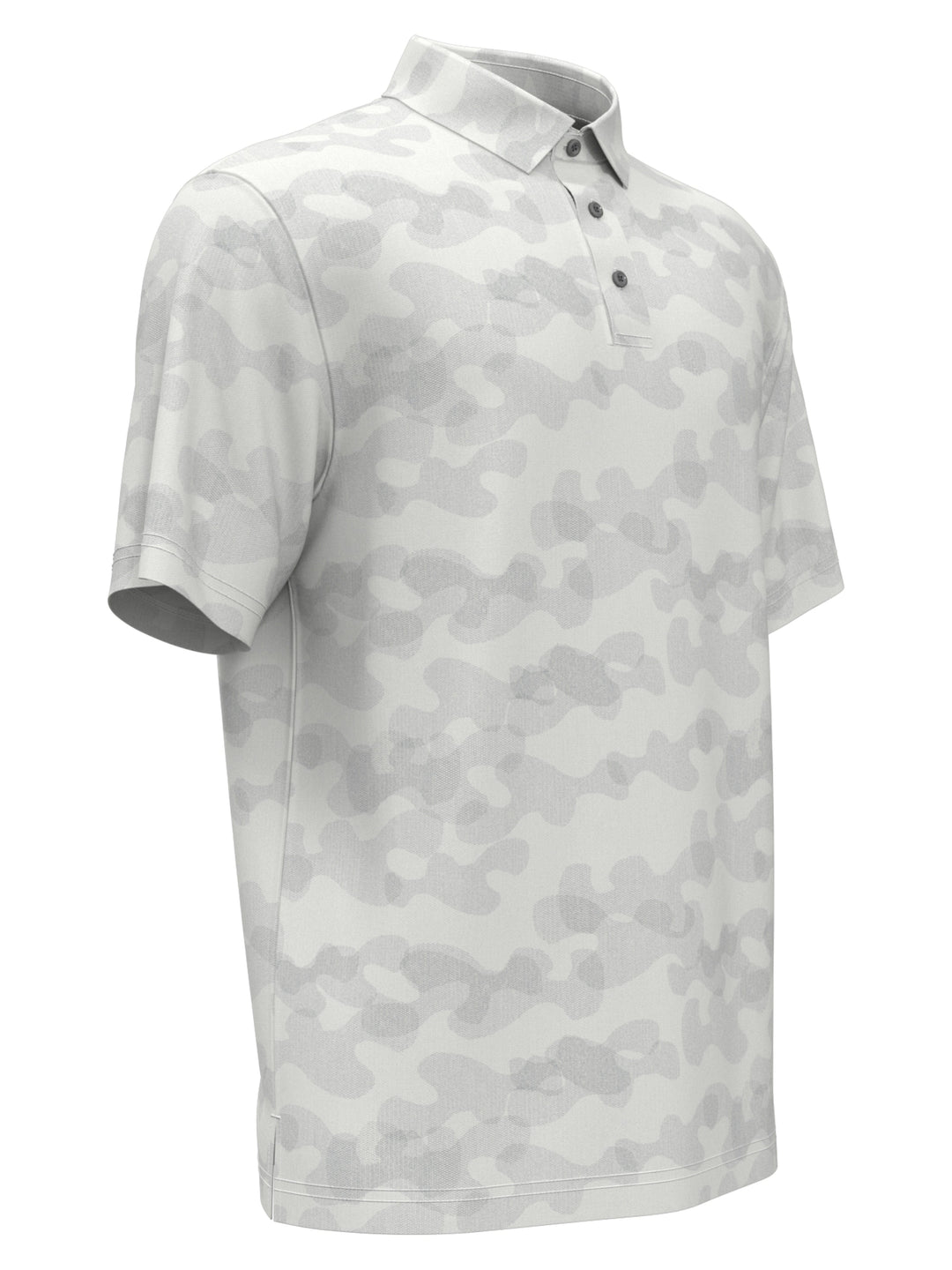 Boys Camo Print Herringbone Golf Polo
