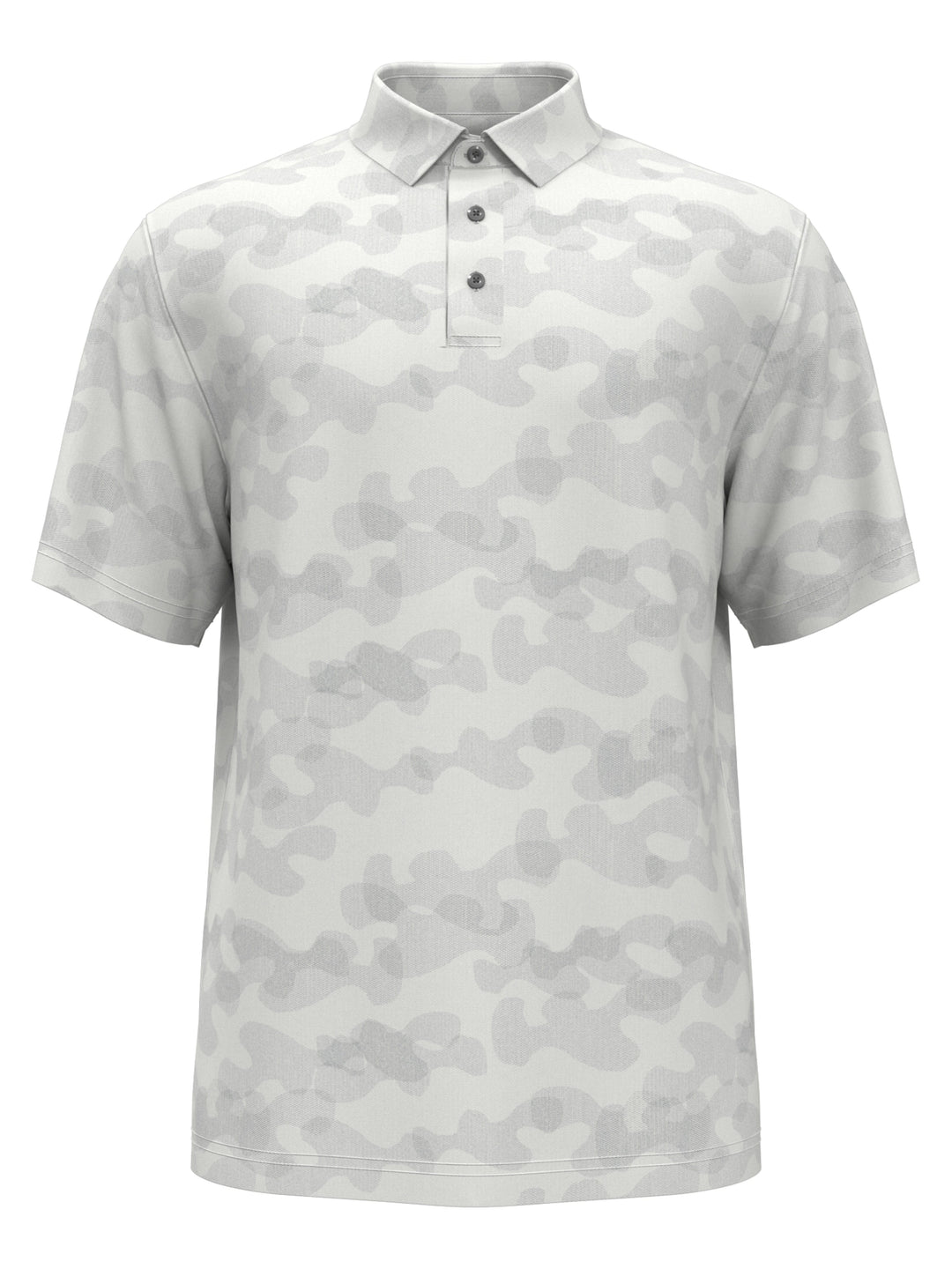 Boys Camo Print Herringbone Golf Polo