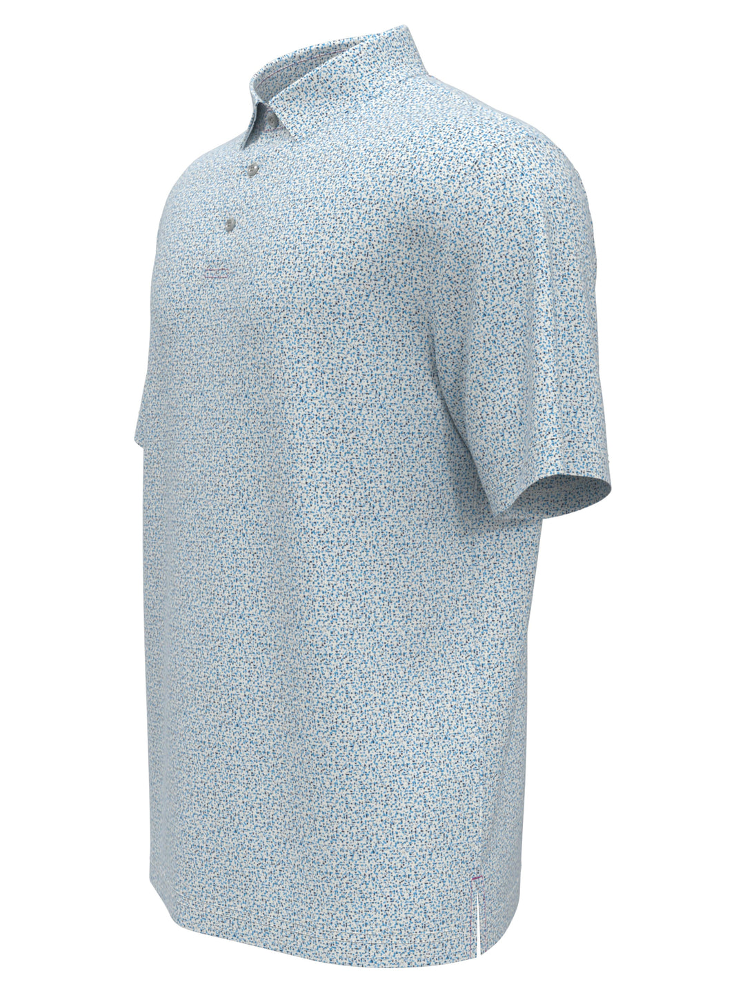 Boys Micro Geo Printed Golf Polo