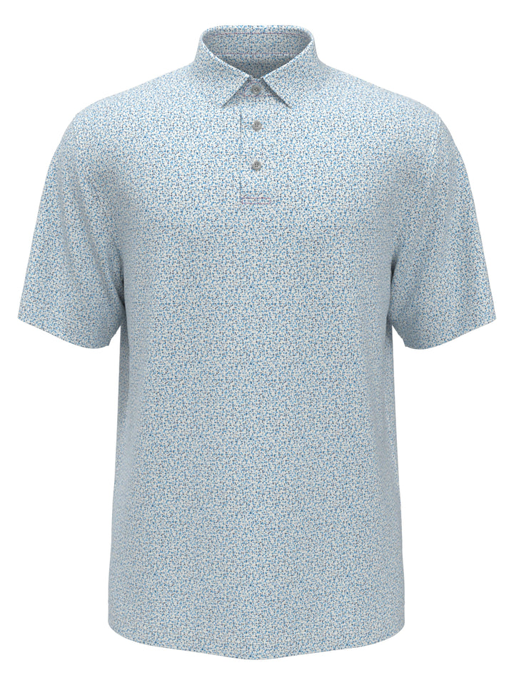 Boys Micro Geo Printed Golf Polo