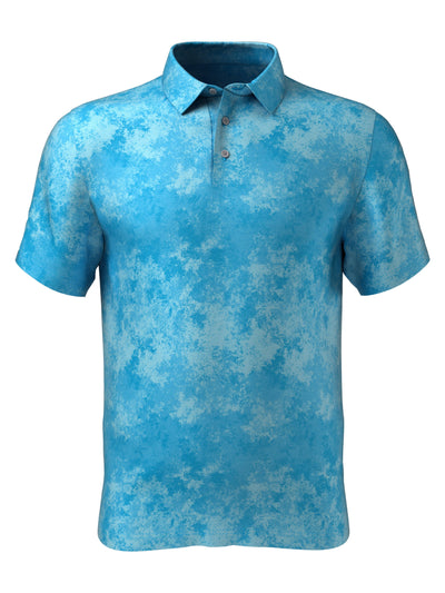 Boy's Natures Marble Print Polo