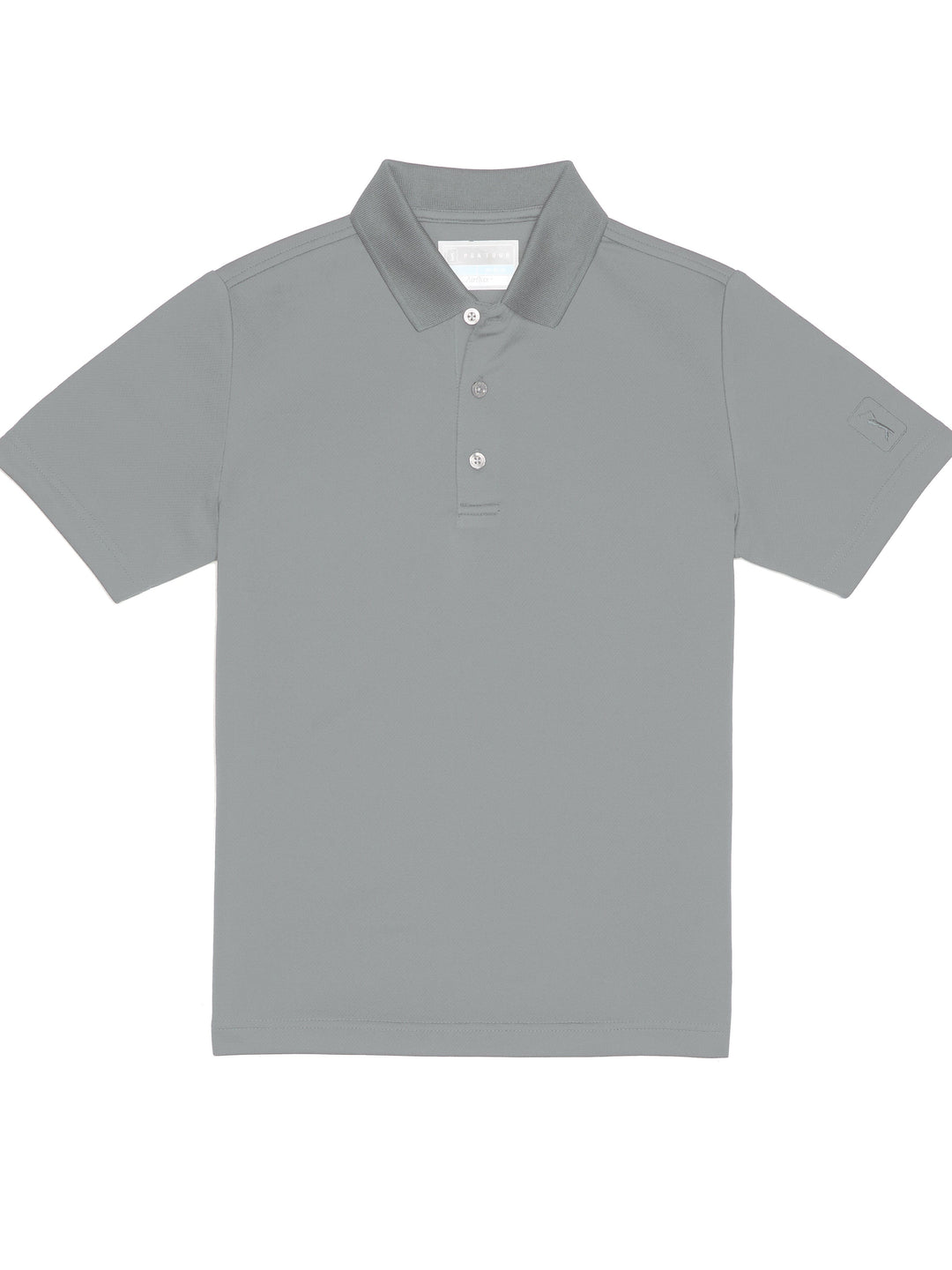 Boys Short Sleeve AirFlux™ Polo (Sleet) 