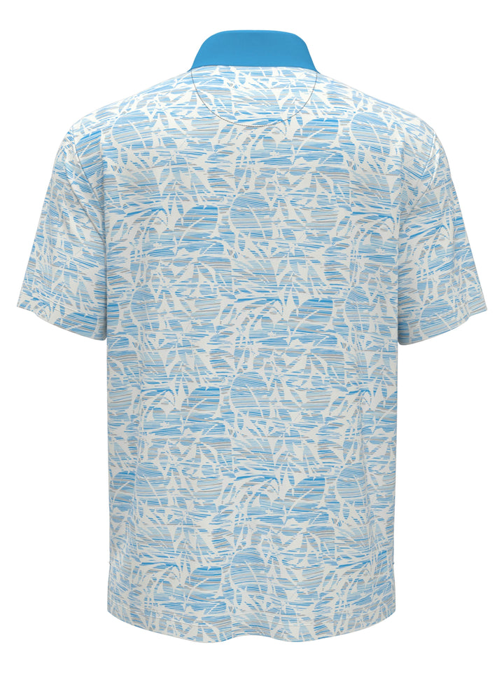 Boy's Transformed Tropical Print Golf Polo