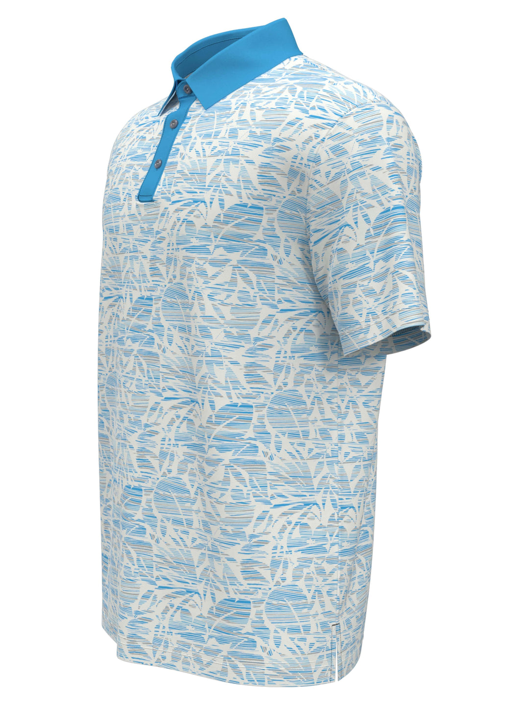 Boy's Transformed Tropical Print Golf Polo