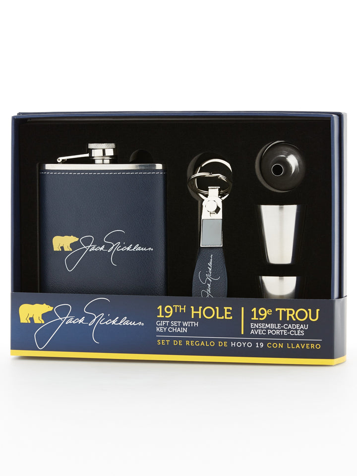 Flask, Shot and Key Chain Gift Set