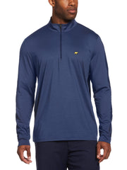1/4 Zip Sun Shade Base Layer Golf Shirt (Peacoat Htr) 