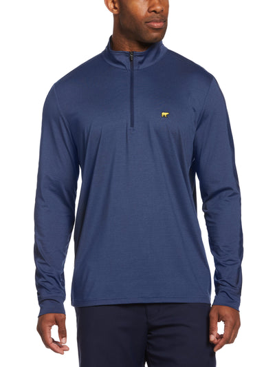 1/4 Zip Sun Shade Base Layer Golf Shirt (Peacoat Htr) 