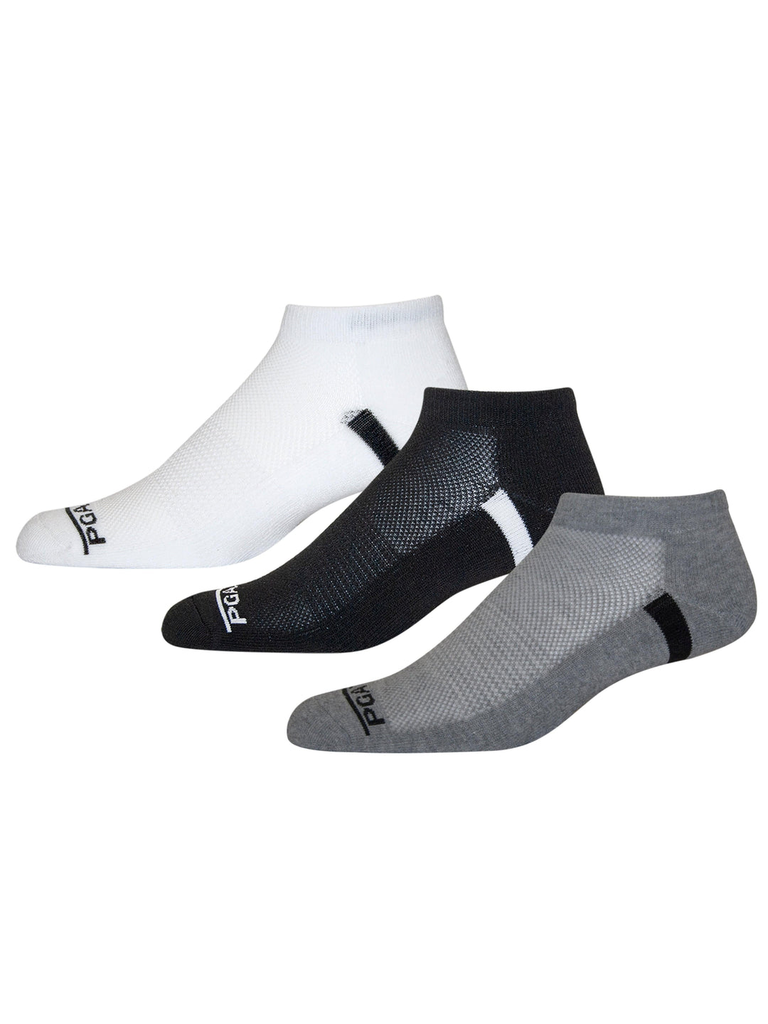 3-Pack Low Rider Golf Socks (Bright White/Caviar) 