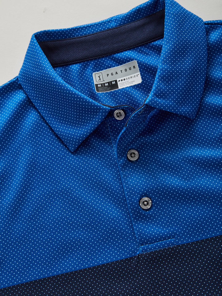 Men's AirFlux™ Color Block Golf Polo with Self Collar