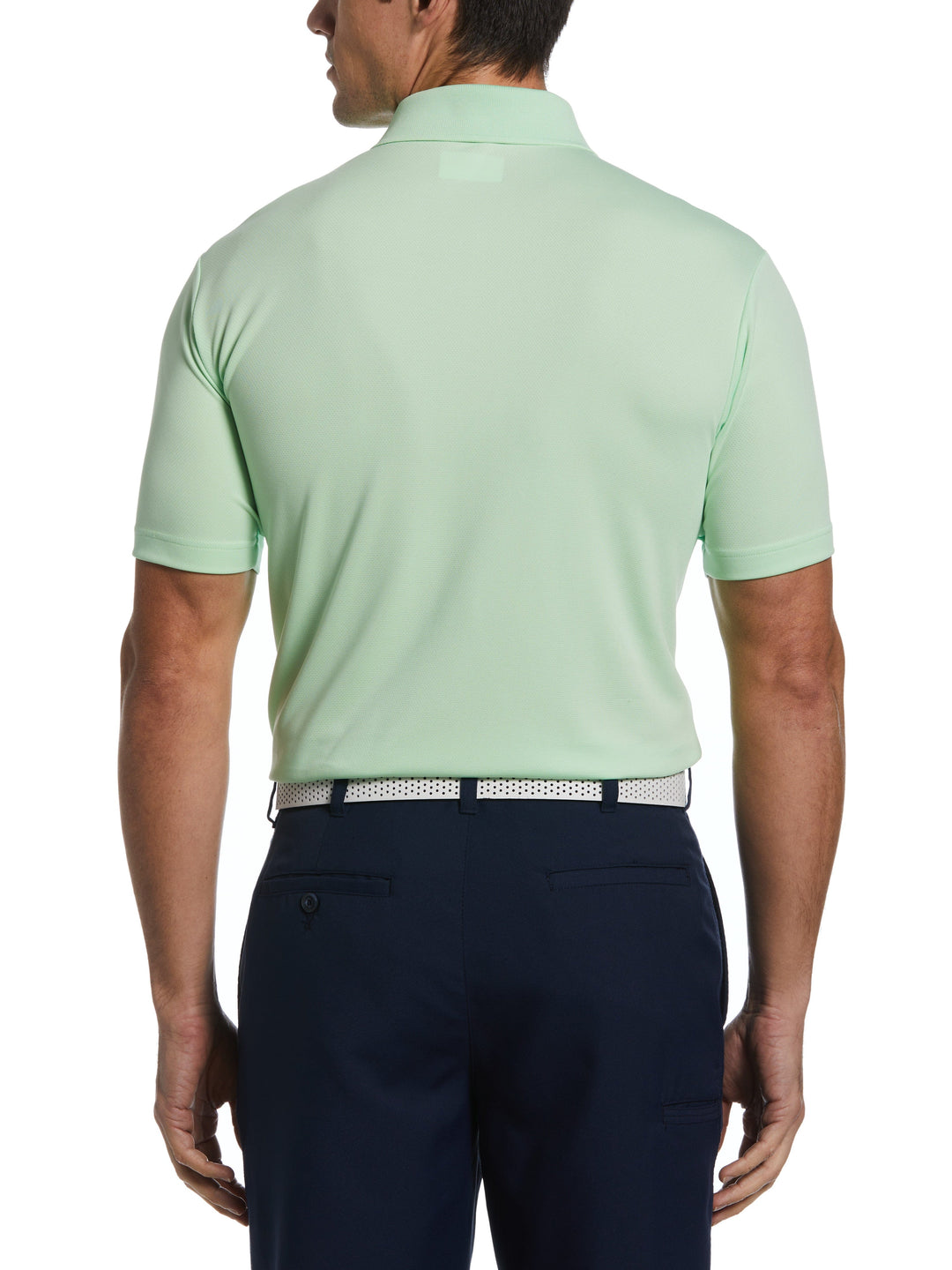 Airflux Solid Mesh Golf Polo (Patina Green) 